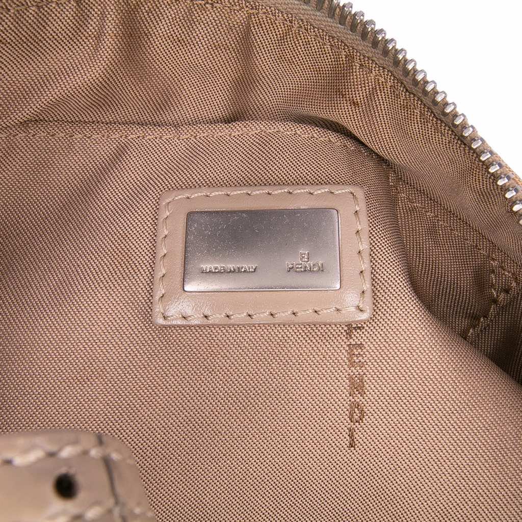 Fendi Zucchino Canvas Pochette - Side view