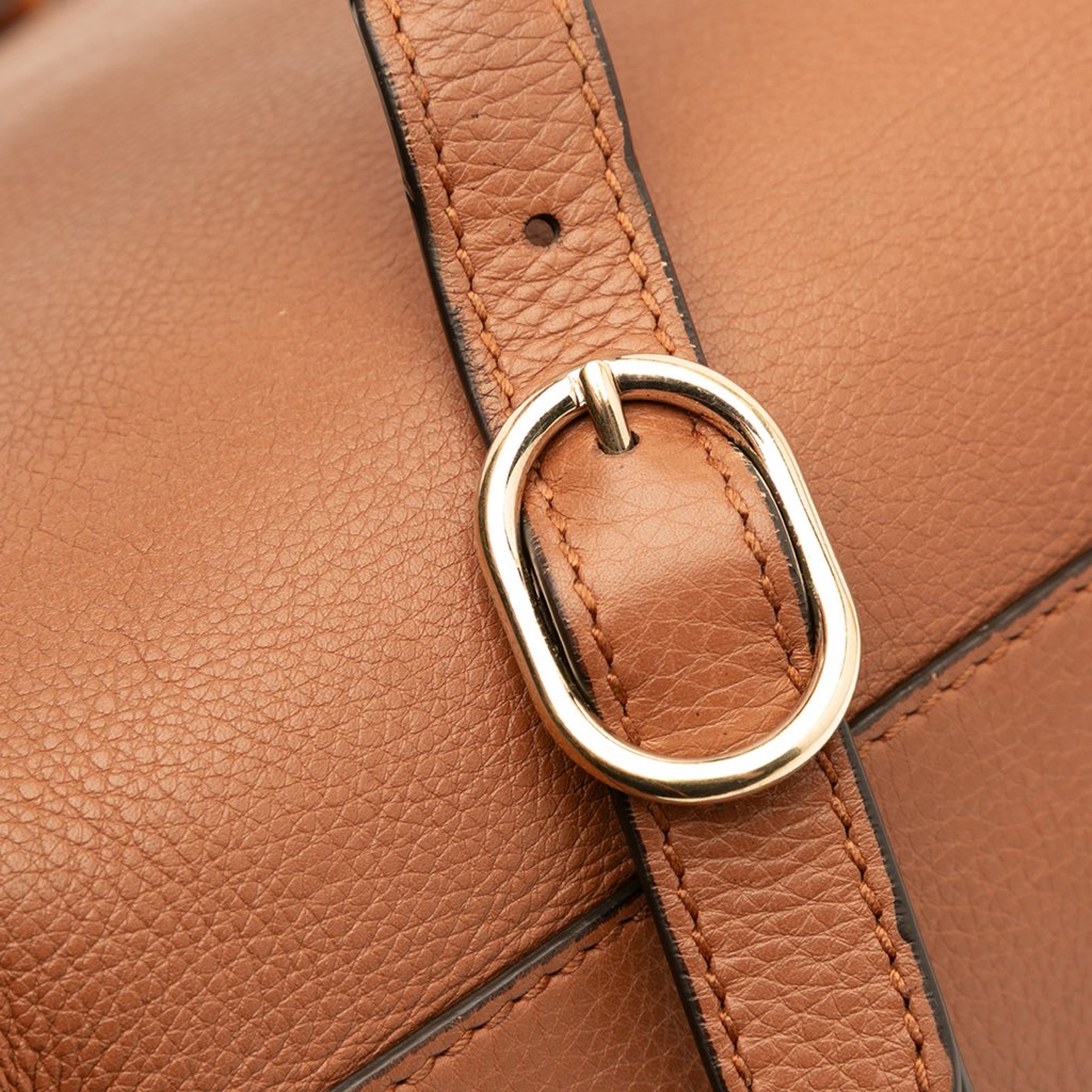 Gucci Small Calfskin Bamboo Shopper Satchel - Image 14