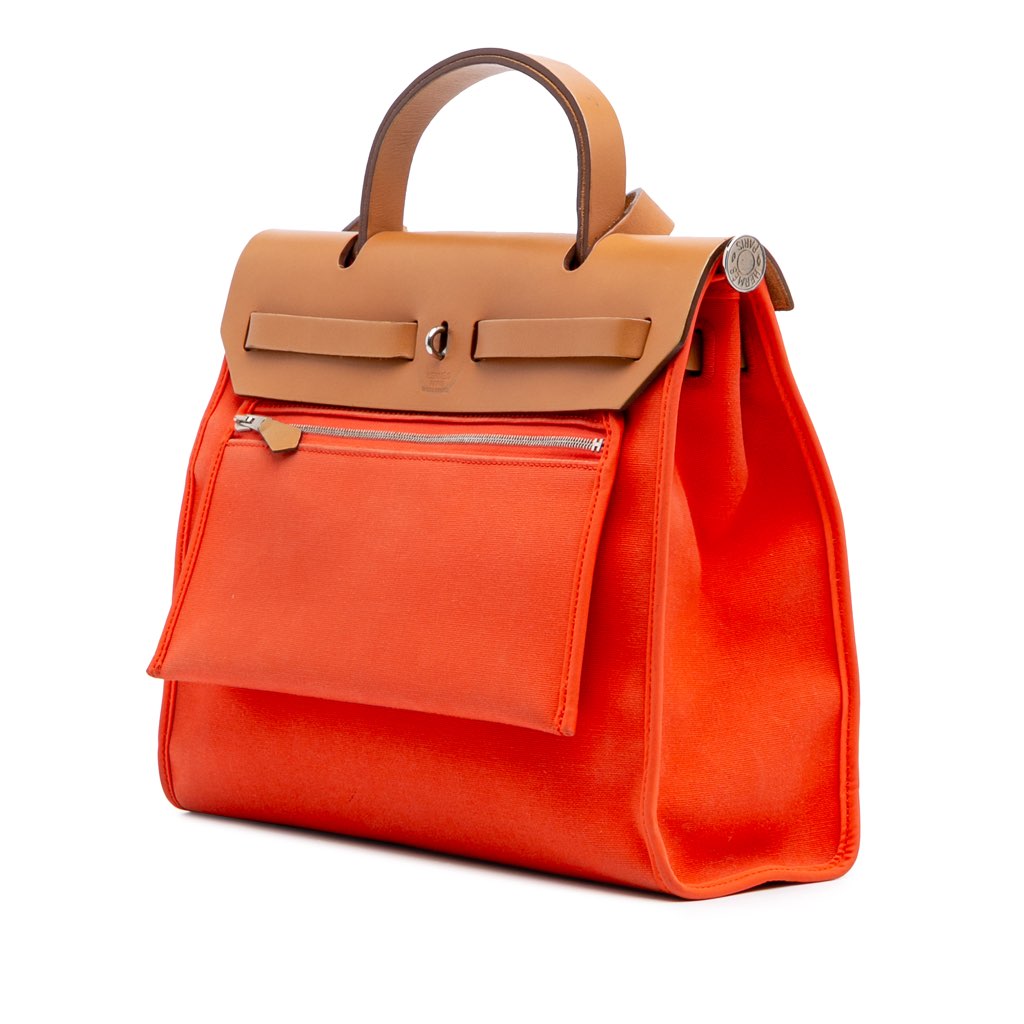 Hermès Toile Herbag Zip 31 - Back view