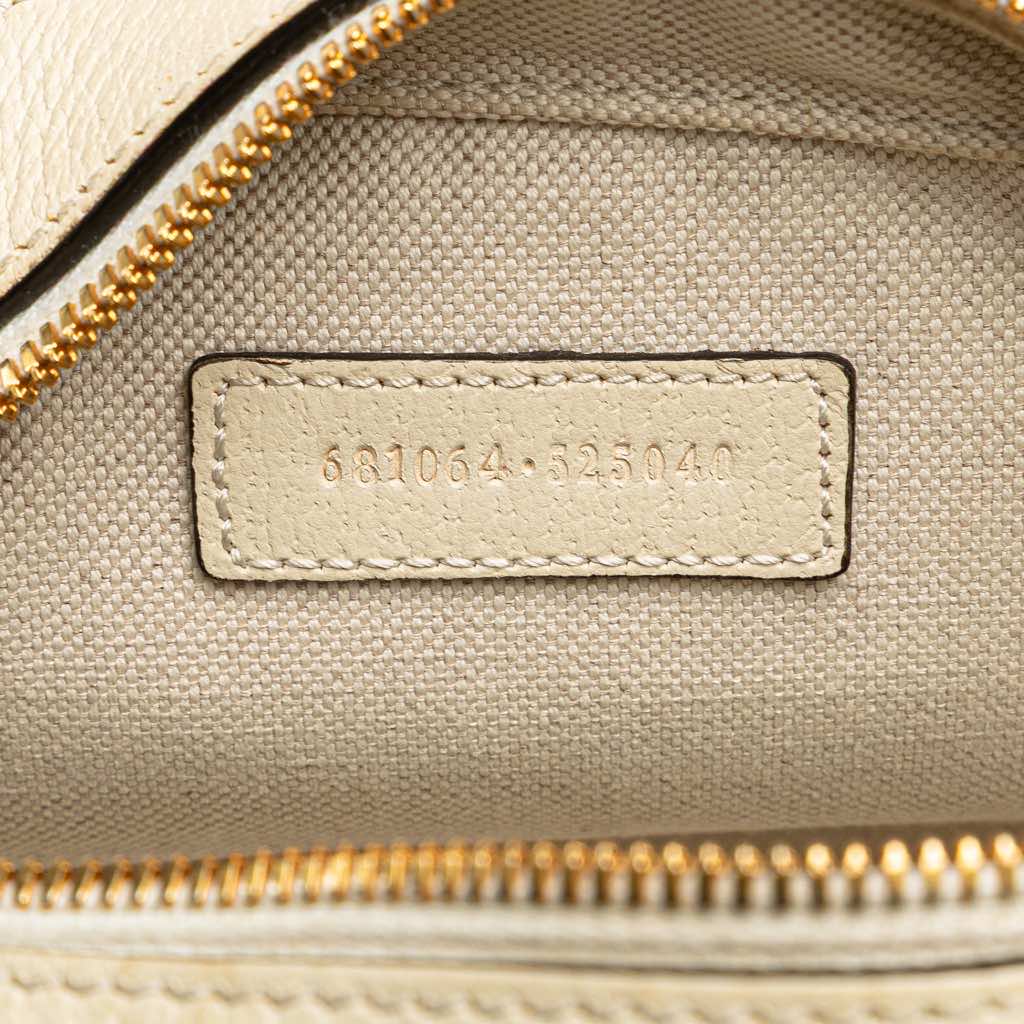 Gucci Small GG Supreme Textured Calfskin Web Ophidia Camera Bag - Side view