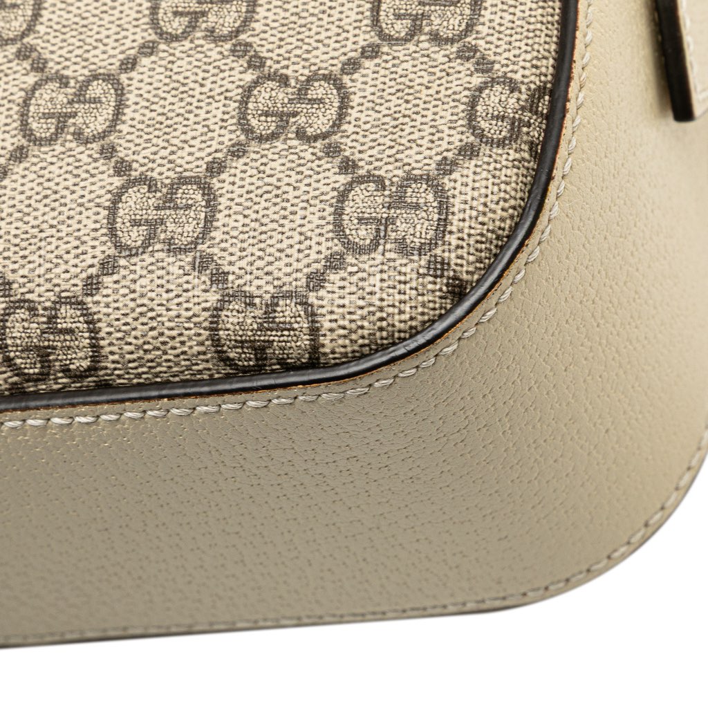 Gucci Small GG Supreme Textured Calfskin Web Ophidia Camera Bag - Image 12