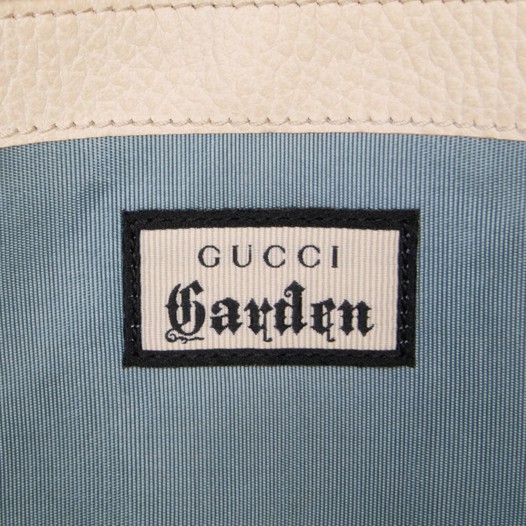 Gucci Mini Pebbled Calfskin Garden Dionysus Wallet on Chain - Side view