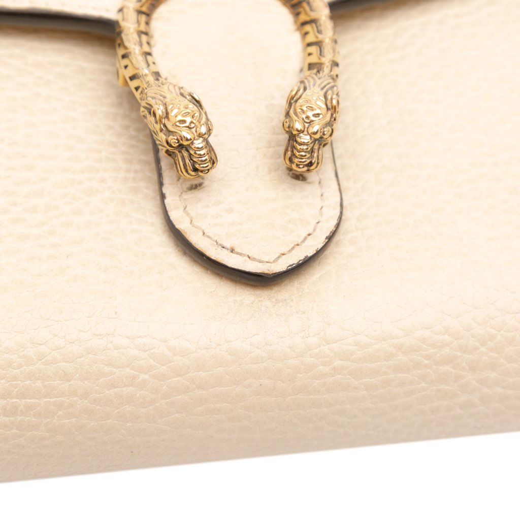 Gucci Mini Pebbled Calfskin Garden Dionysus Wallet on Chain - Detail 2