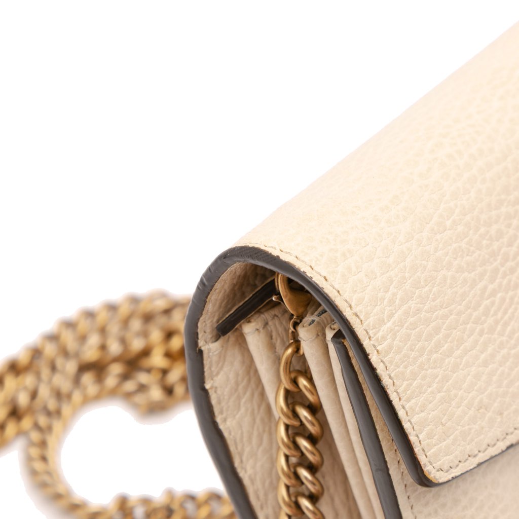 Gucci Mini Pebbled Calfskin Garden Dionysus Wallet on Chain - Image 11