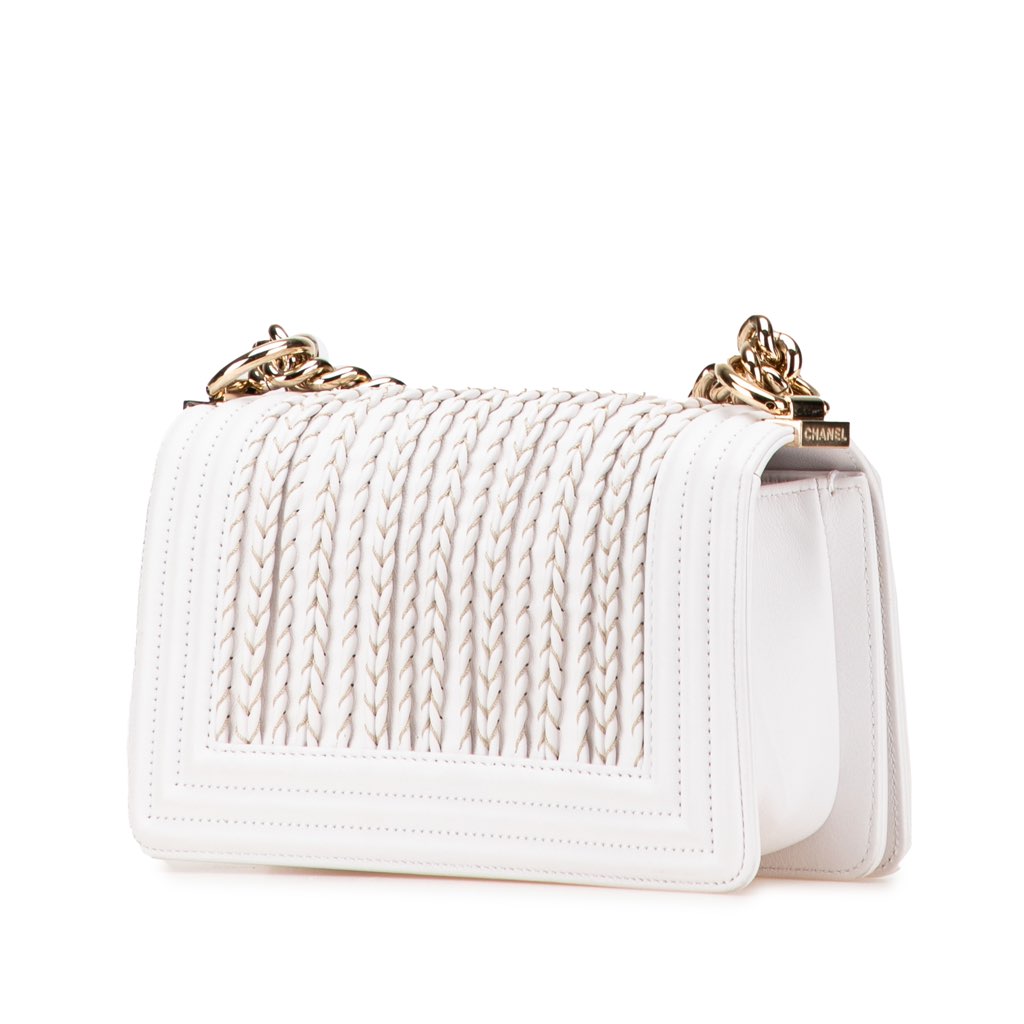 Chanel Small Lambskin Embroidered Boy Flap - 2