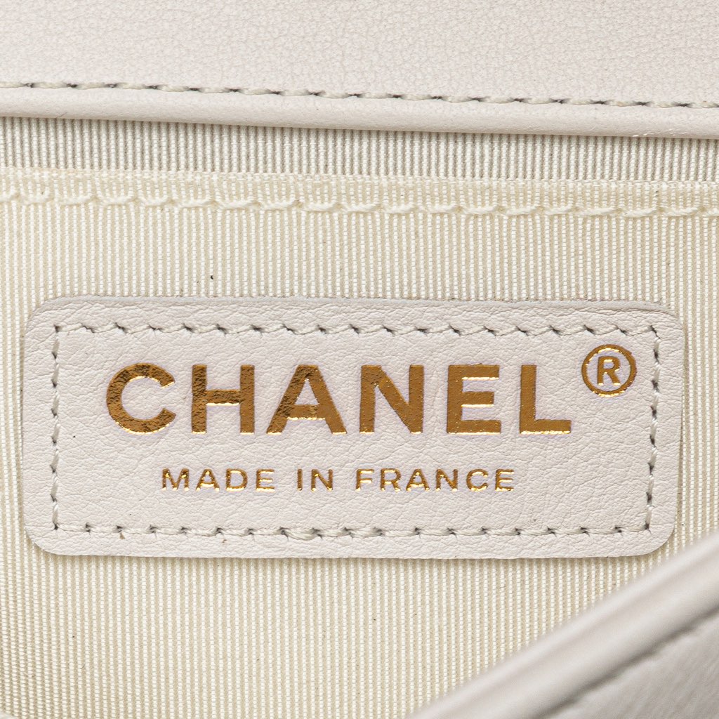 Chanel Small Lambskin Embroidered Boy Flap - 5
