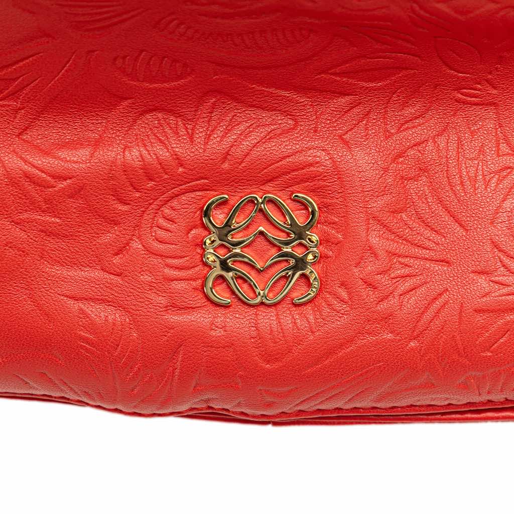 Loewe Embossed Leather Flamenco Tassel Crossbody - Detail 2