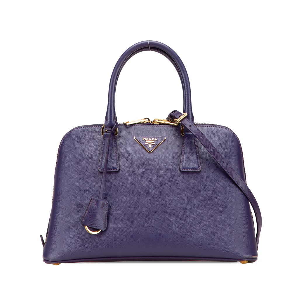 Prada Medium Saffiano Lux Promenade Satchel