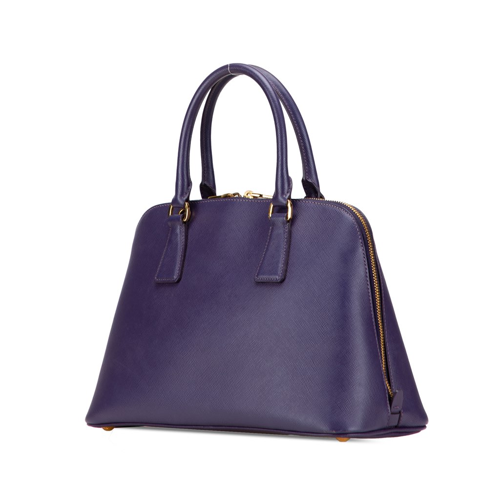 Prada Medium Saffiano Lux Promenade Satchel - Back view