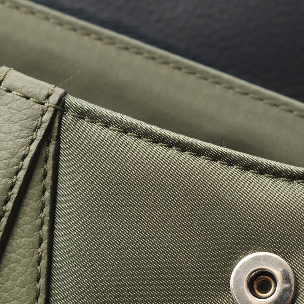 Dior Sacai Technical Fabric and Grained Calfskin Saddle Bag - 5