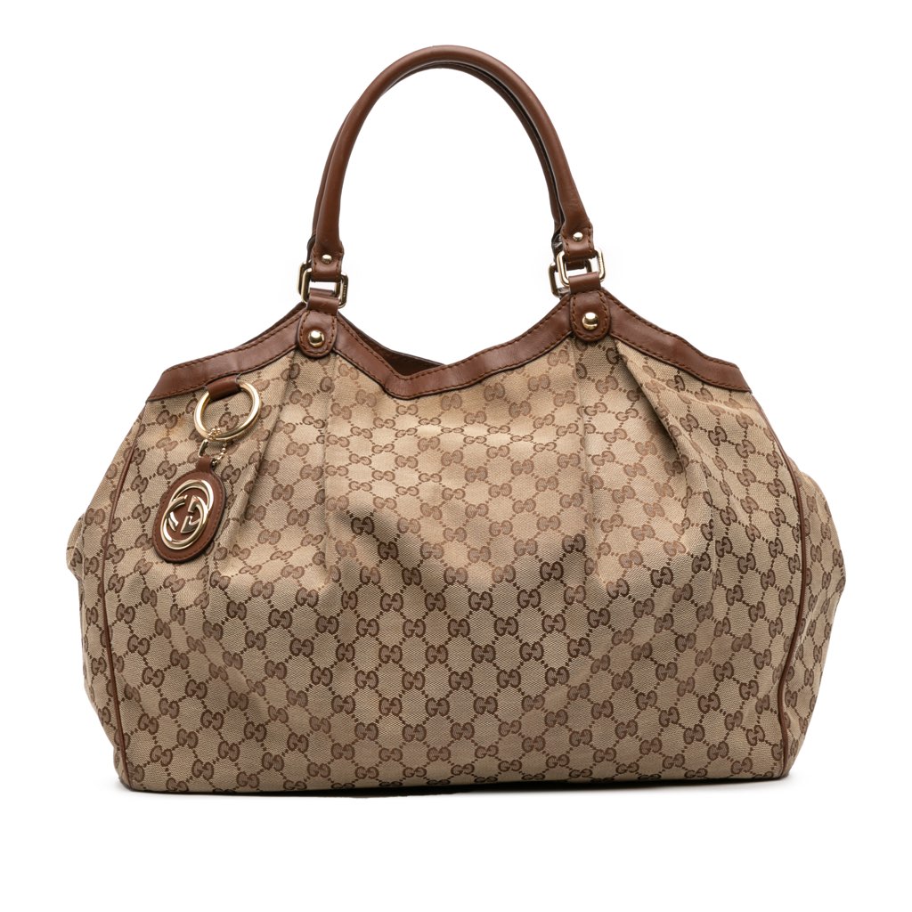 Gucci Large GG Canvas Sukey Tote