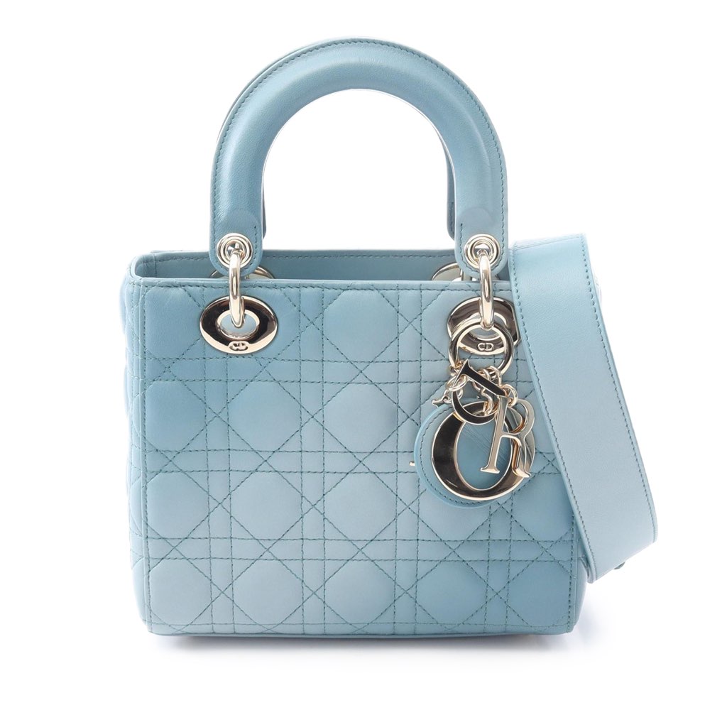Dior Small Gradient Lambskin Cannage Lady Dior