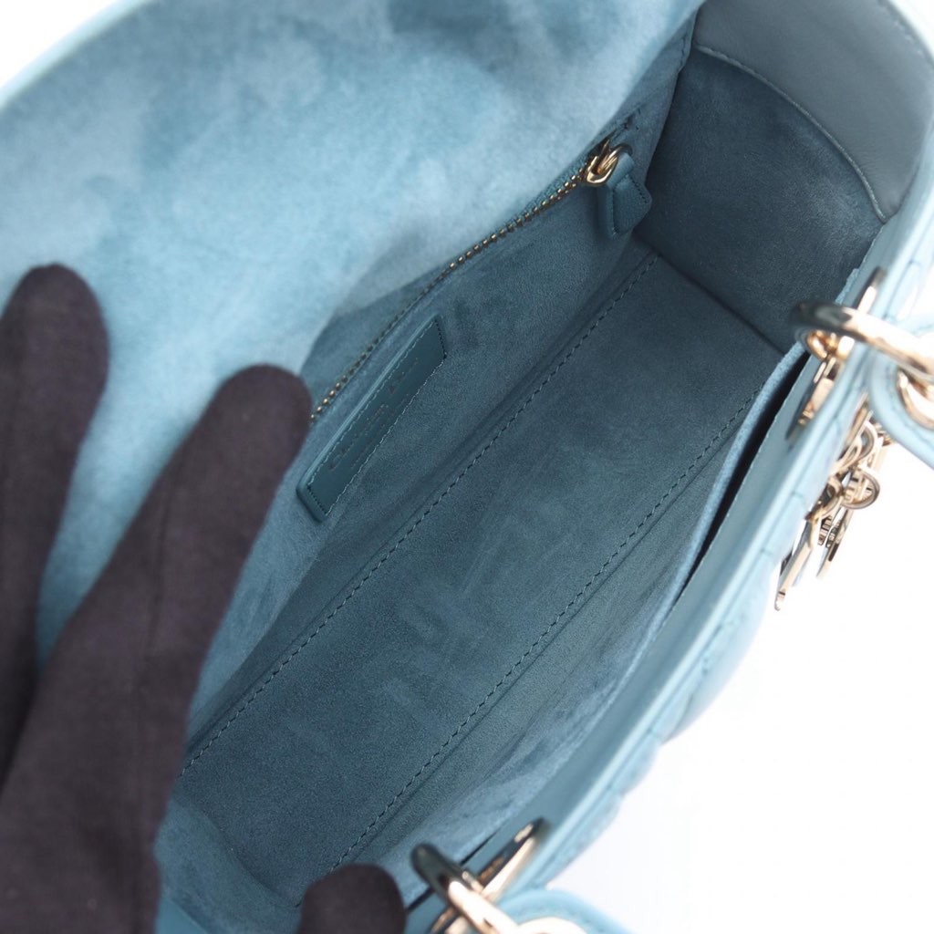 Dior Small Gradient Lambskin Cannage Lady Dior - 3