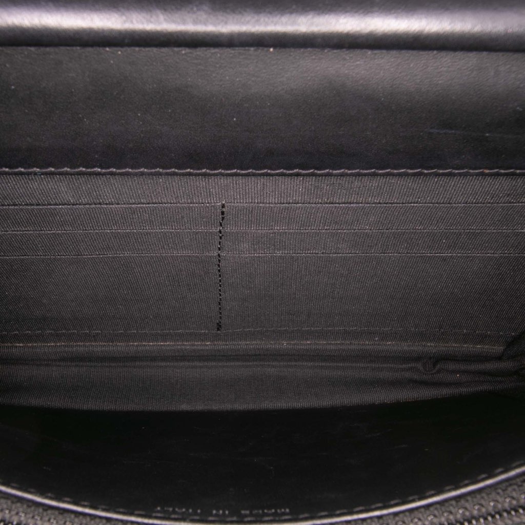 Chanel Quilted Shiny Aged Calfskin Boy Wallet On Chain - 4