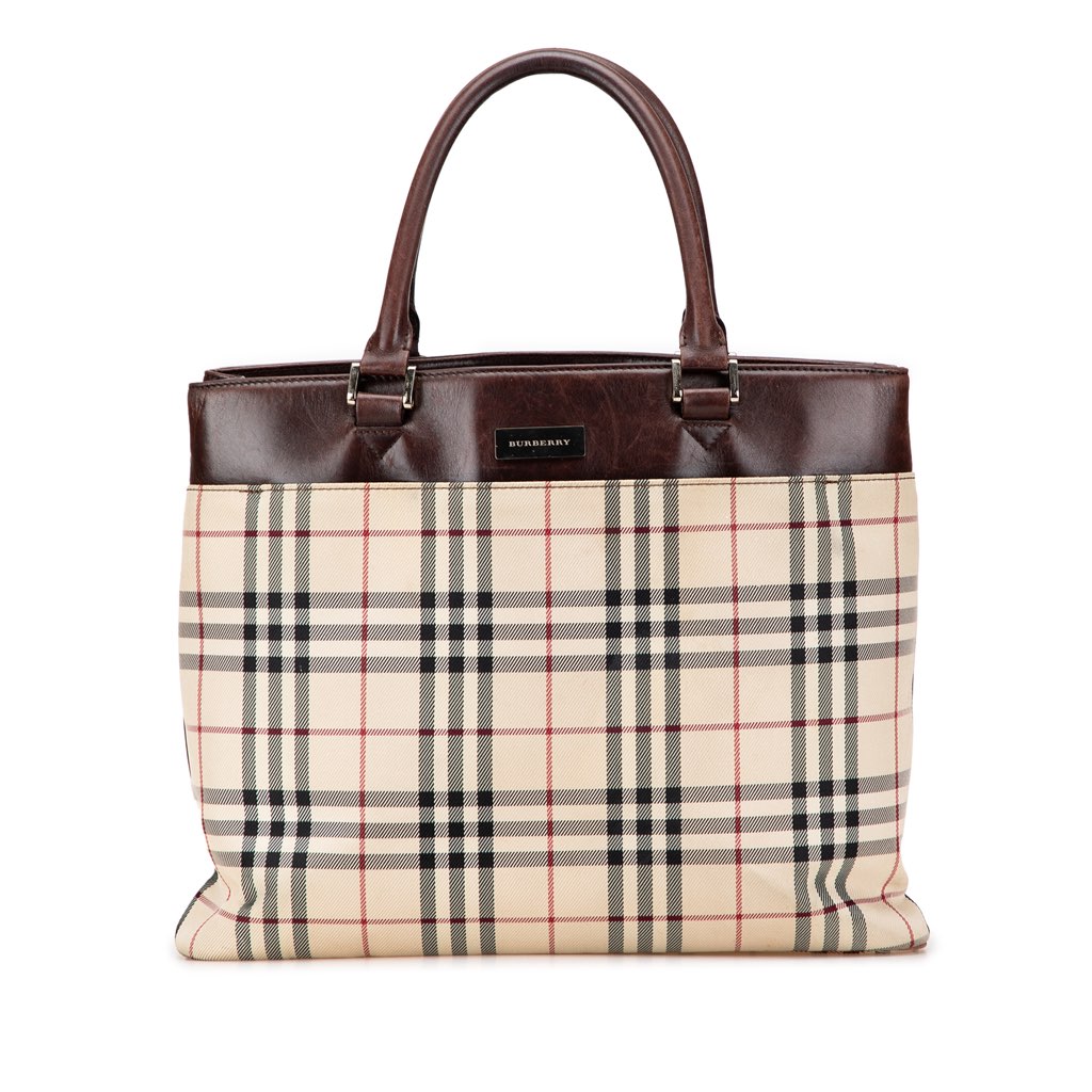 Burberry House Check Canvas Tote