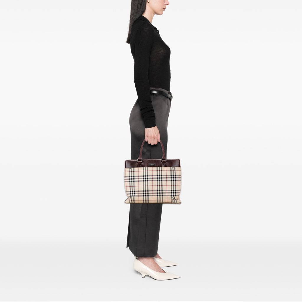 Burberry House Check Canvas Tote - Image 13