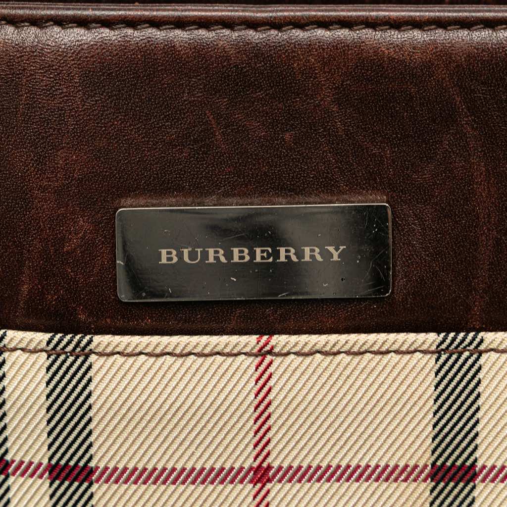 Burberry House Check Canvas Tote - Side view