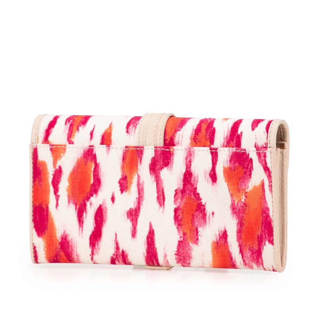 Dior Printed Canvas Buckle Strap Flap Wallet - 2