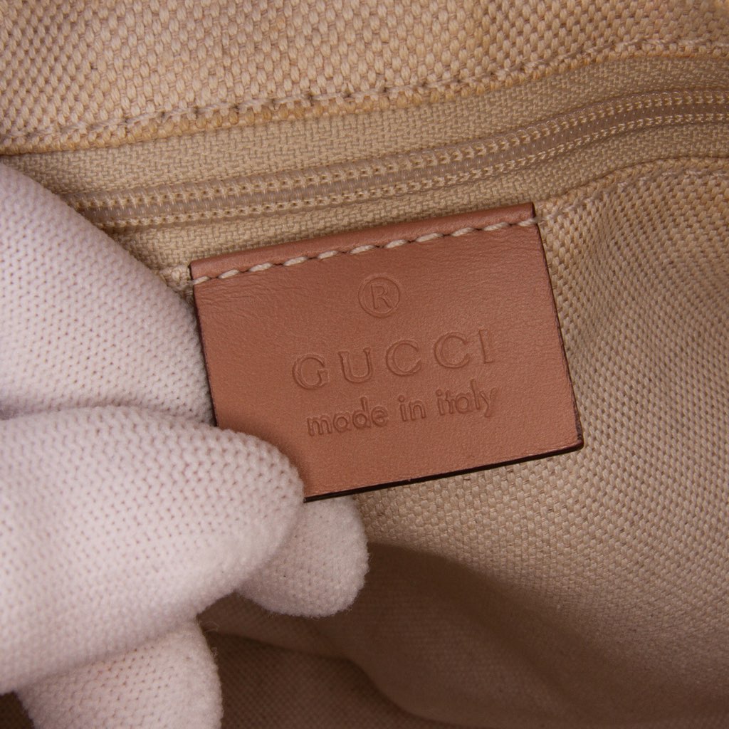 Gucci Diamante Canvas Sukey Satchel - Side view