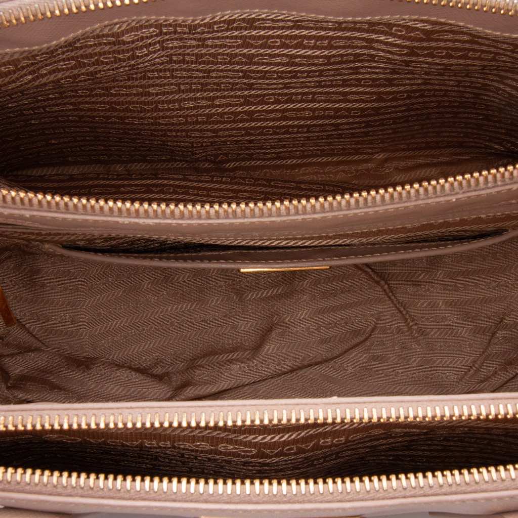 Prada Large Saffiano Lux Galleria Double Zip Satchel - 4