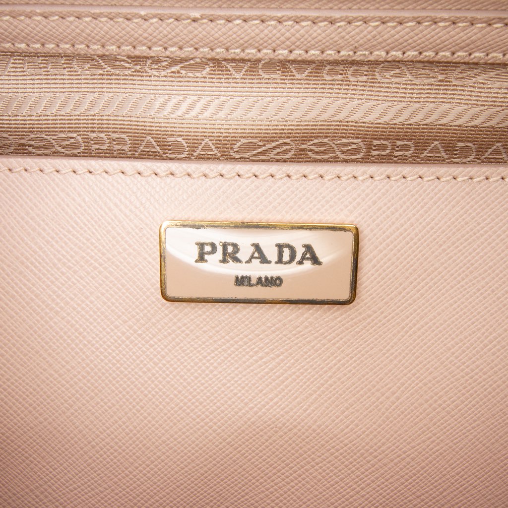 Prada Large Saffiano Lux Galleria Double Zip Satchel - 5