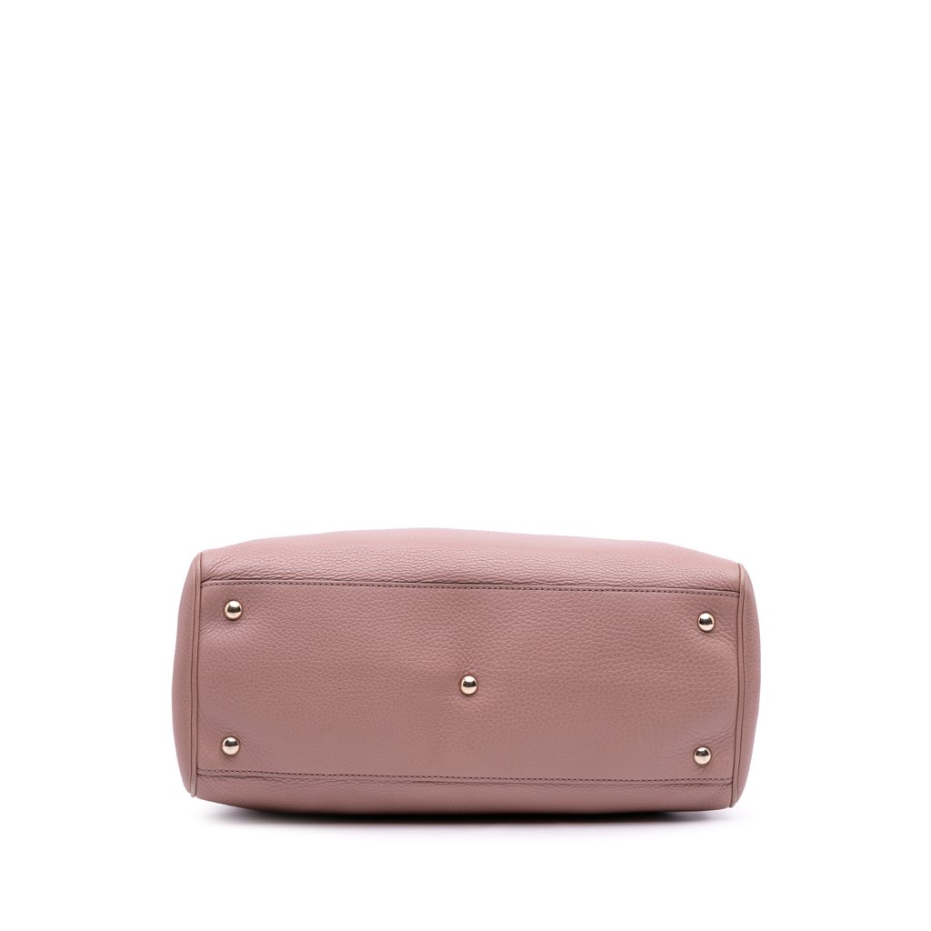 Gucci Medium Calfskin Bamboo Shopper Satchel - Image 6