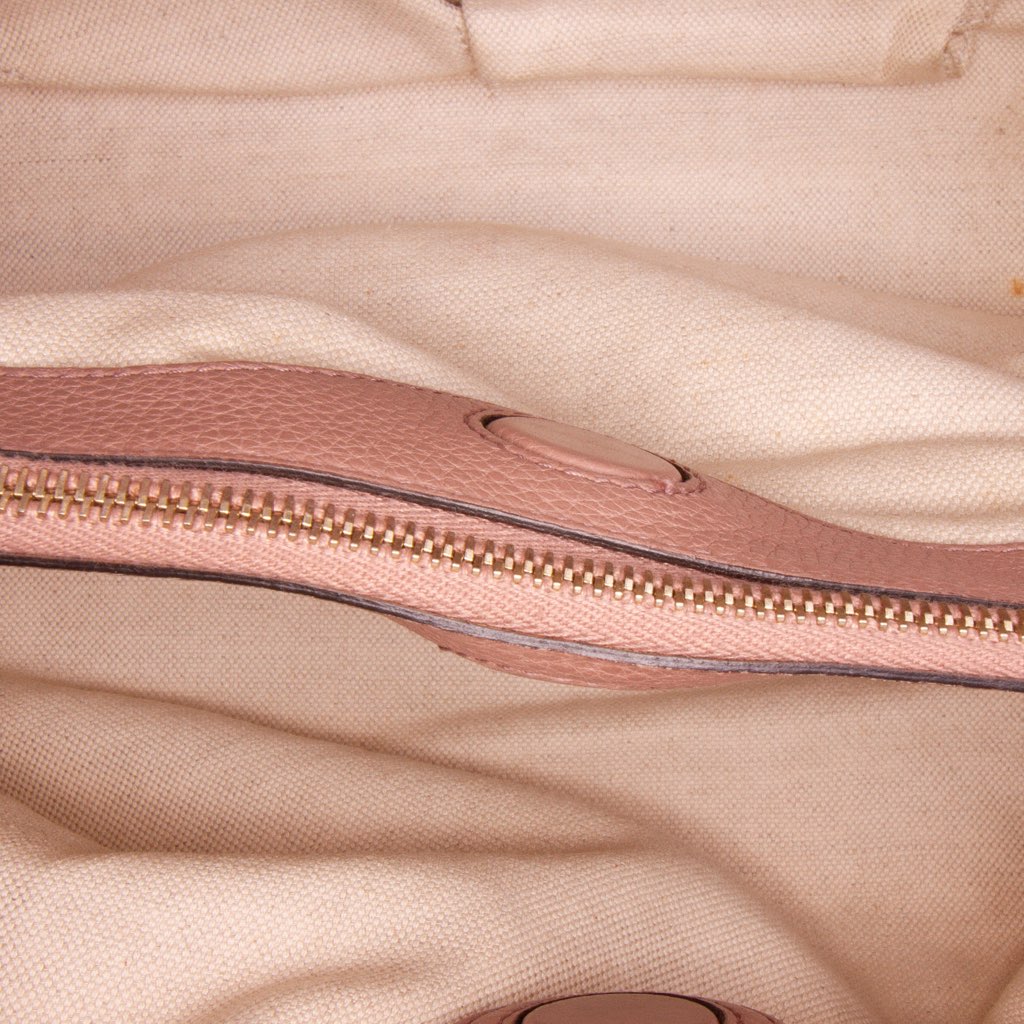 Gucci Medium Calfskin Bamboo Shopper Satchel - 4