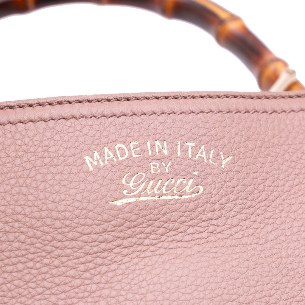 Gucci Medium Calfskin Bamboo Shopper Satchel - Detail 2