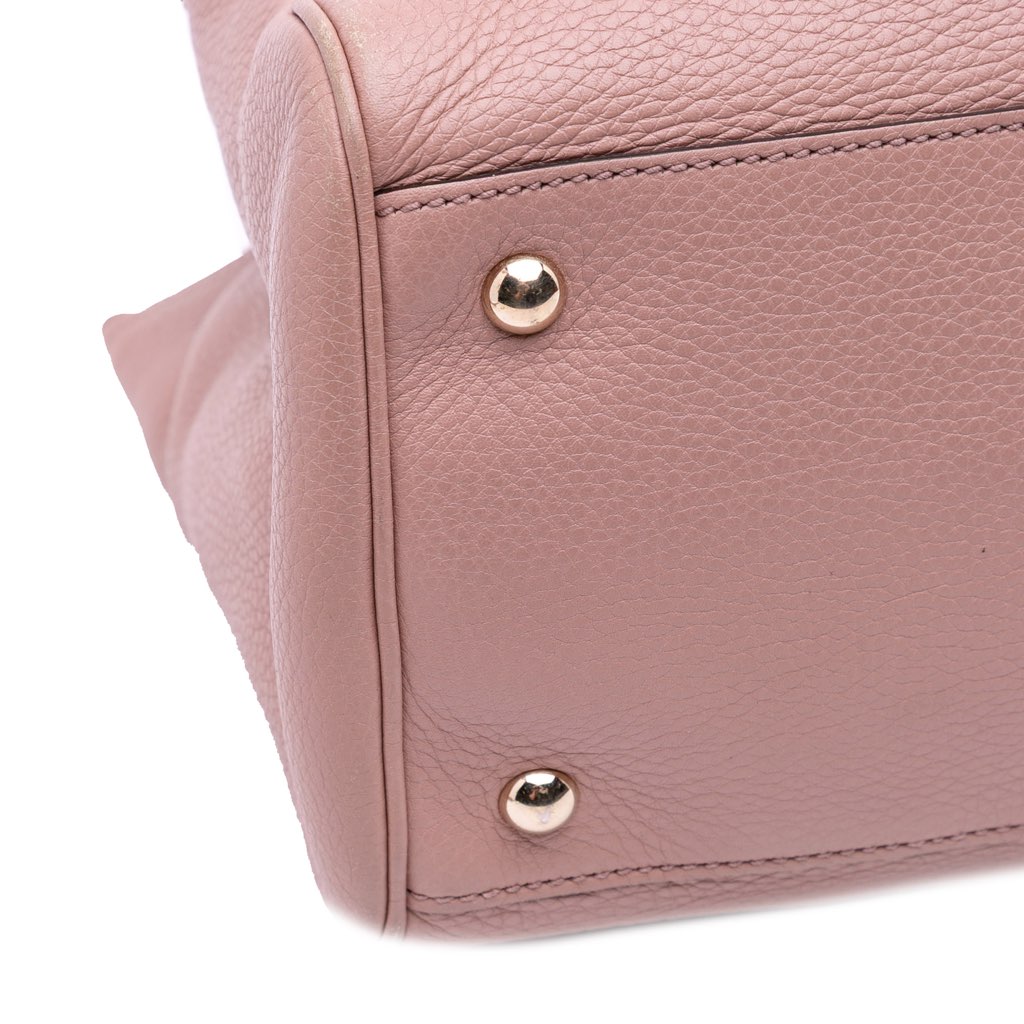 Gucci Medium Calfskin Bamboo Shopper Satchel - Image 10