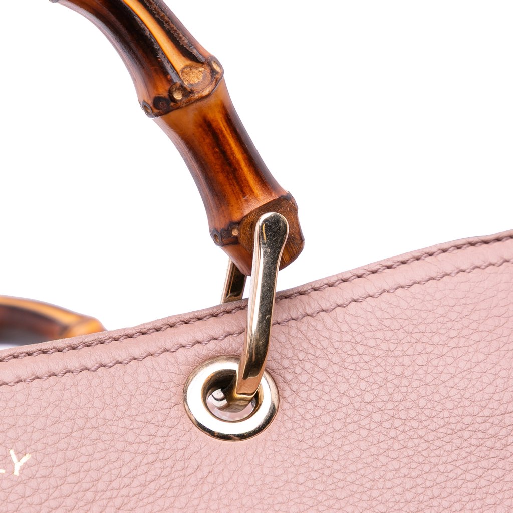 Gucci Medium Calfskin Bamboo Shopper Satchel - Image 11