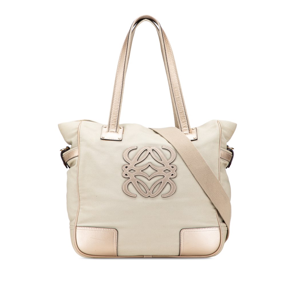 Loewe Anagram Canvas Satchel