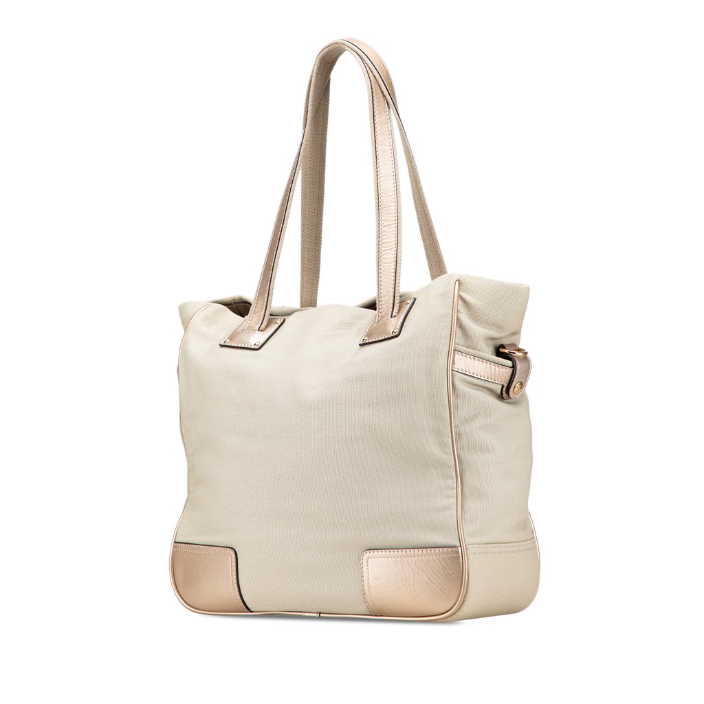 Loewe Anagram Canvas Satchel - Back view