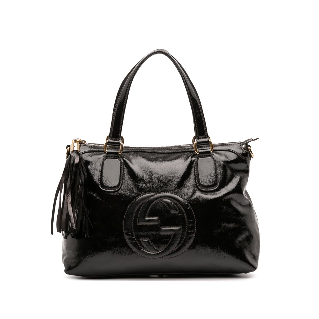 Gucci Small Patent Soho Working Satchel