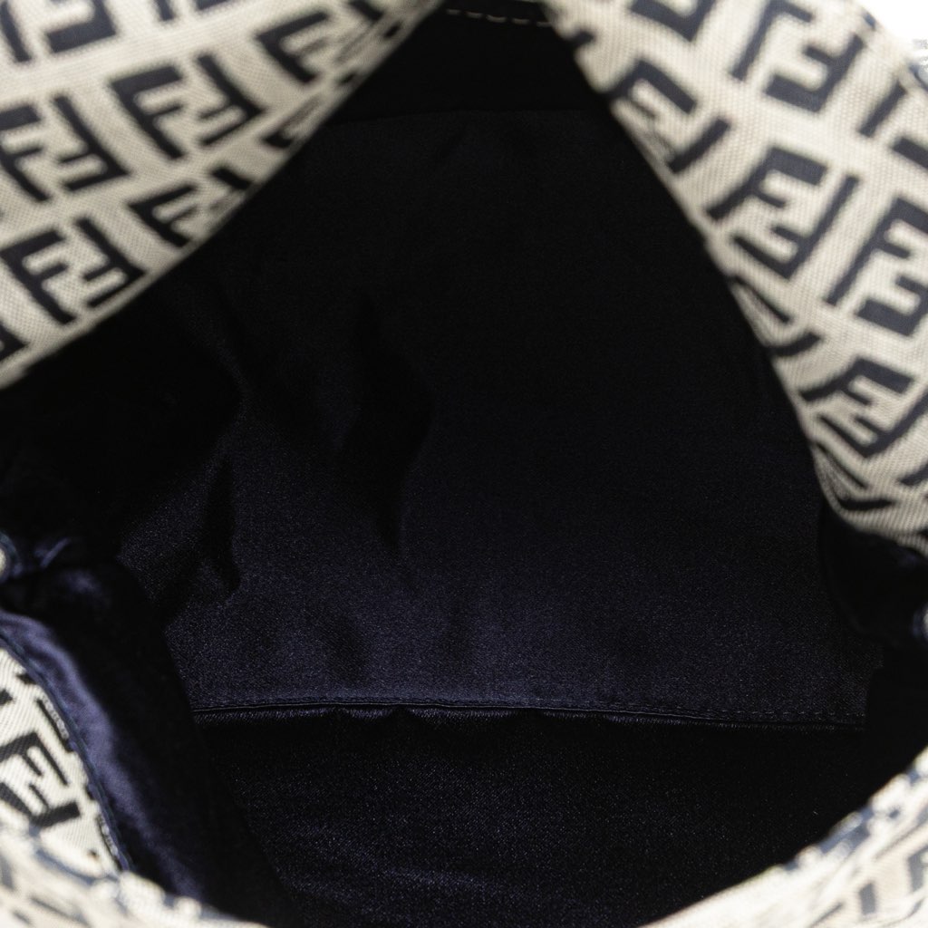 Fendi Zucchino Canvas Double Flap Mamma - 4