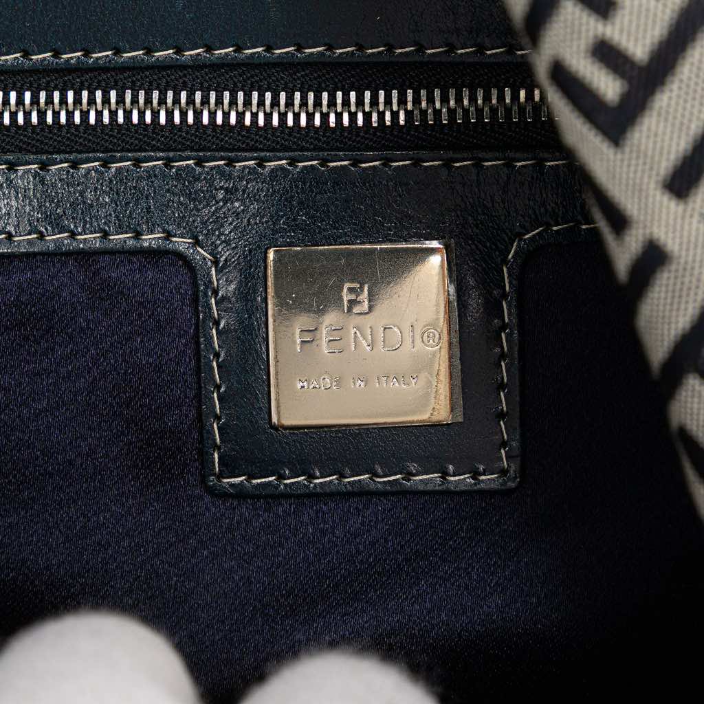 Fendi Zucchino Canvas Double Flap Mamma - 5