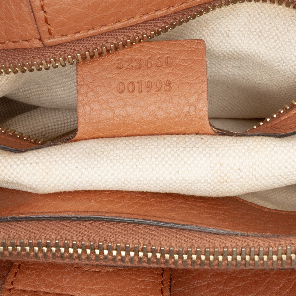 Gucci Medium Calfskin Bamboo Shopper Satchel - Detail 1