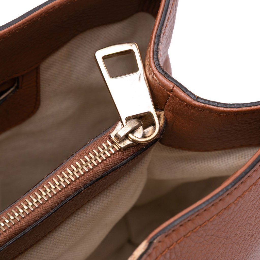 Gucci Medium Calfskin Bamboo Shopper Satchel - Detail 2
