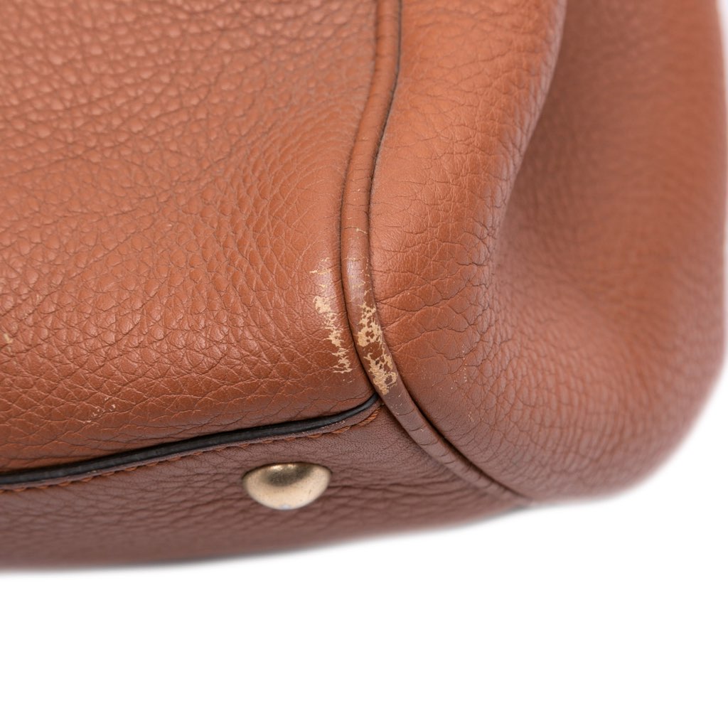 Gucci Medium Calfskin Bamboo Shopper Satchel - Image 10