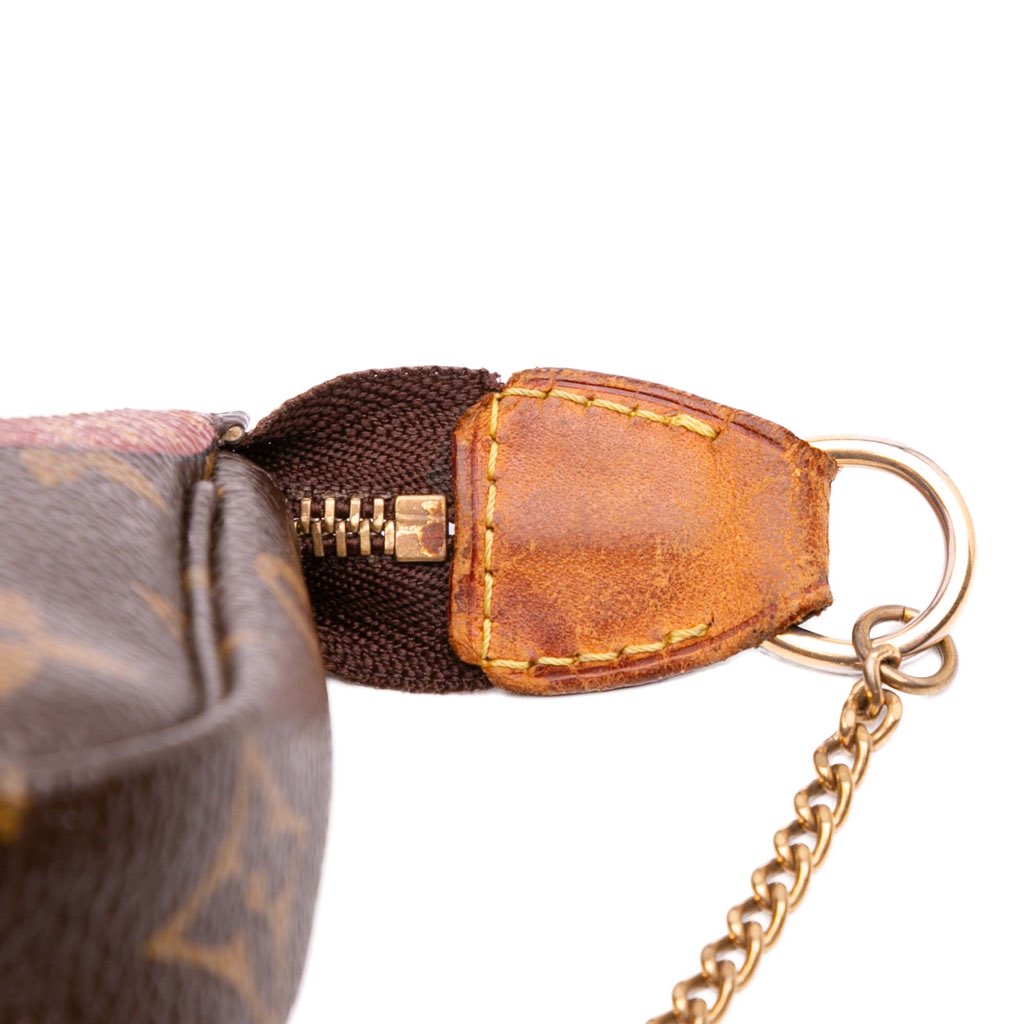 Louis Vuitton Monogram Trunks and Bags Patch Mini Pochette Accessoires - Side view