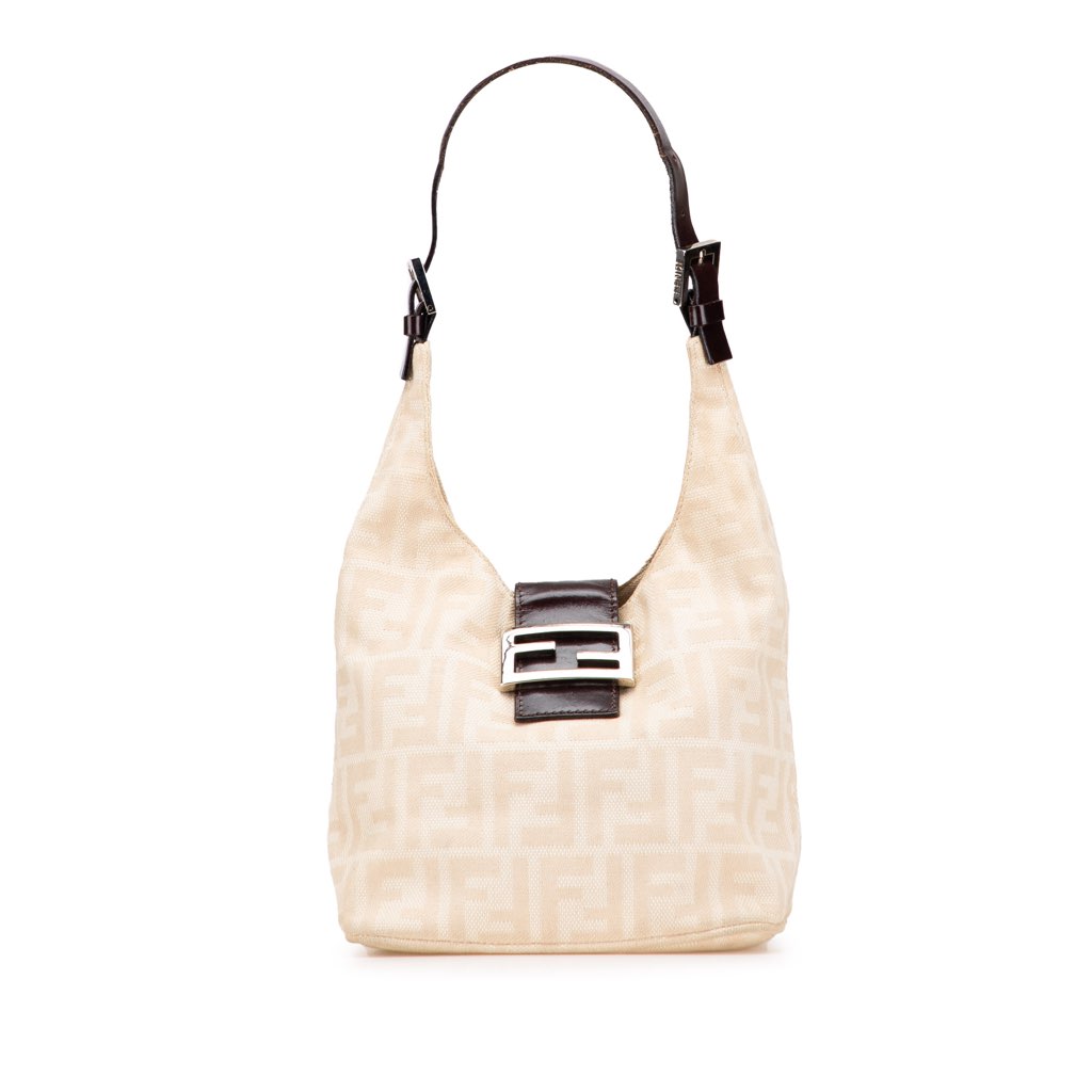 Fendi Zucca Canvas Shoulder Bag