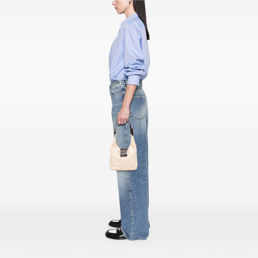 Fendi Zucca Canvas Shoulder Bag - Image 13