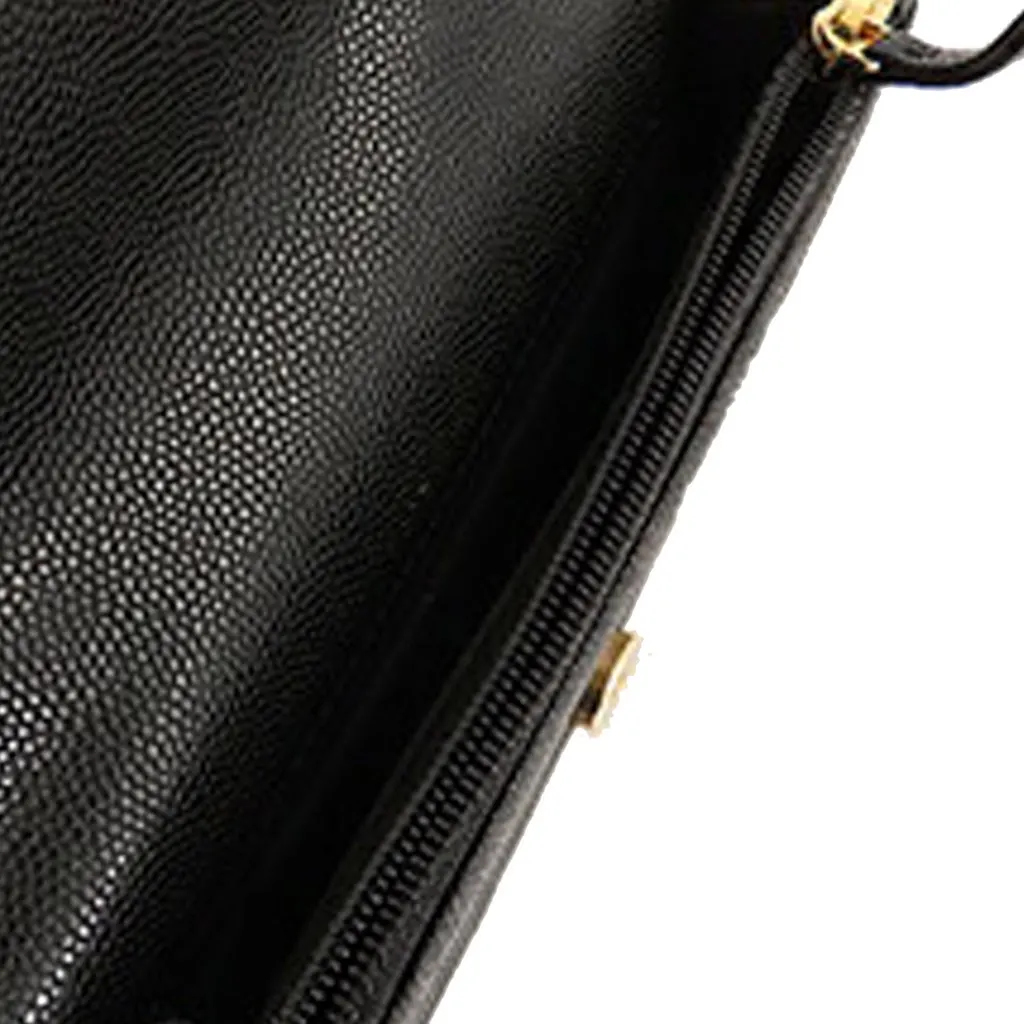 Chanel CC Quilted Caviar Pocket Twins Clutch with Chain Black Leather Good - Model View