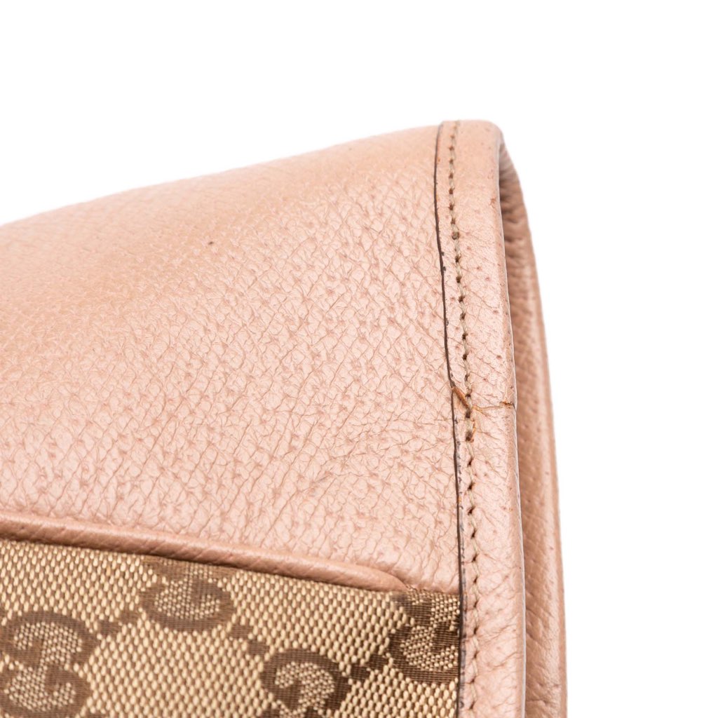 Gucci GG Canvas and Leather Bree Tote - Image 11