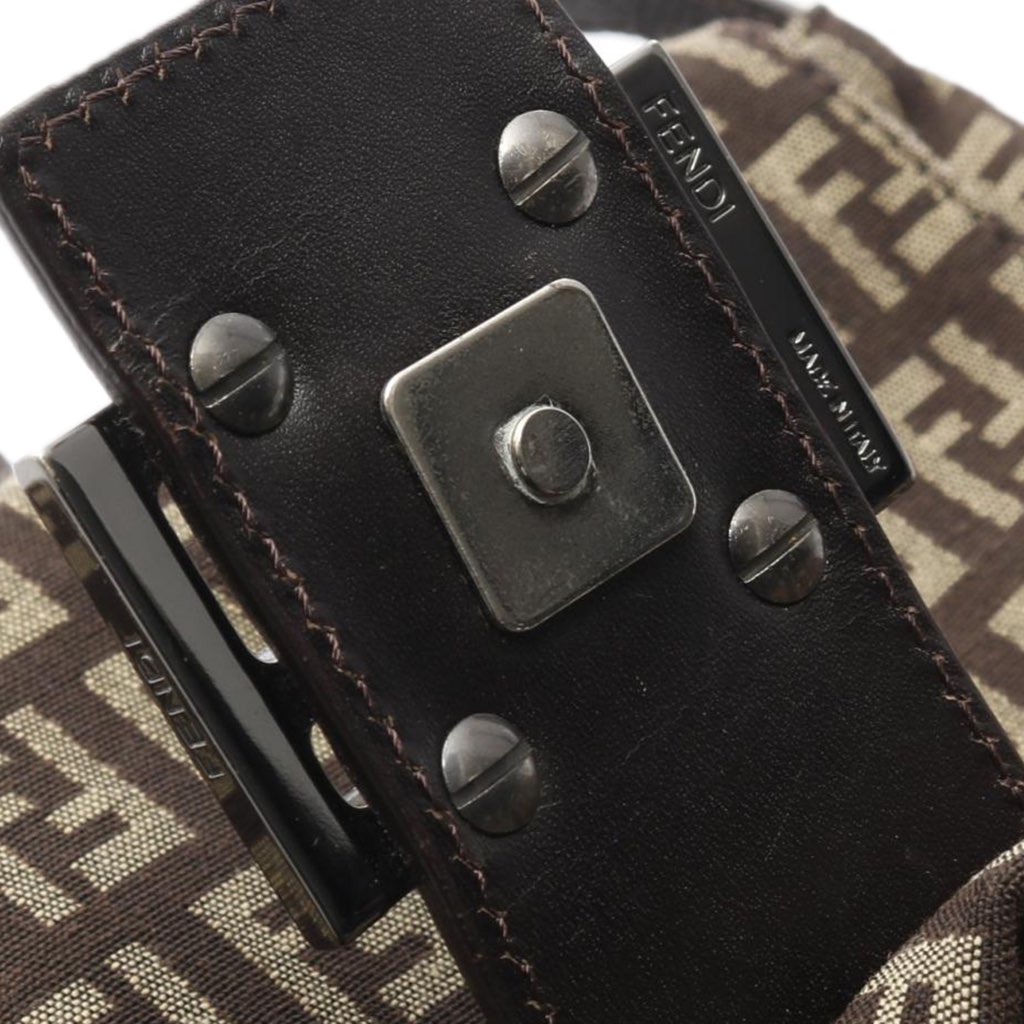 Fendi Zucchino Canvas Crossbody - Side view