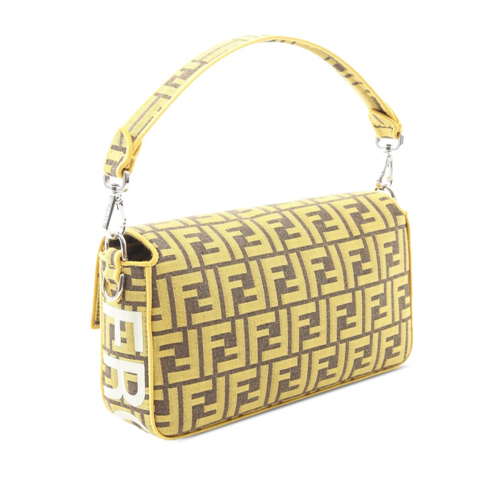 Fendi FRGMT Zucca Embroidered Canvas Baguette Satchel - 2