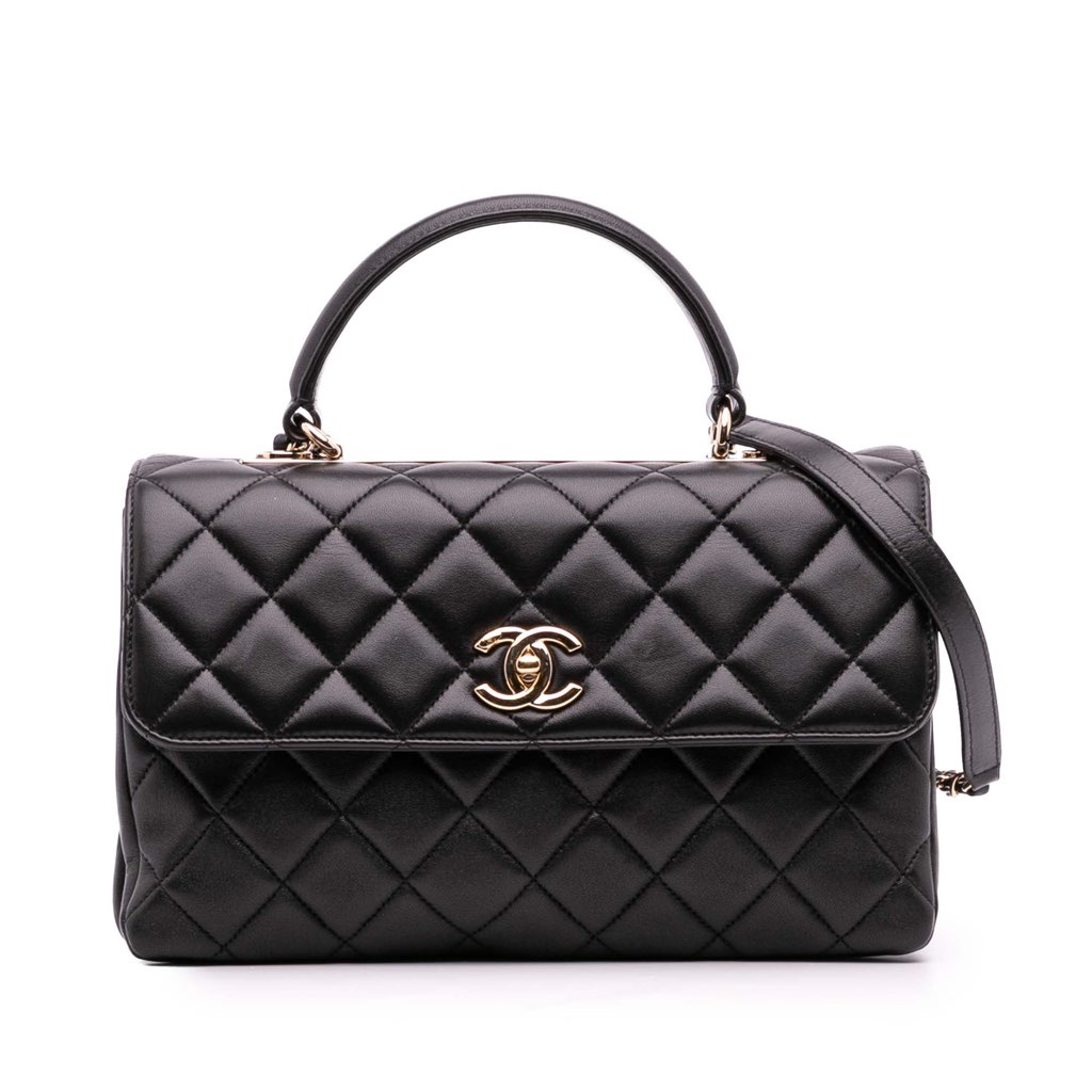 Chanel Medium Lambskin Trendy CC Top Handle Bag - 2