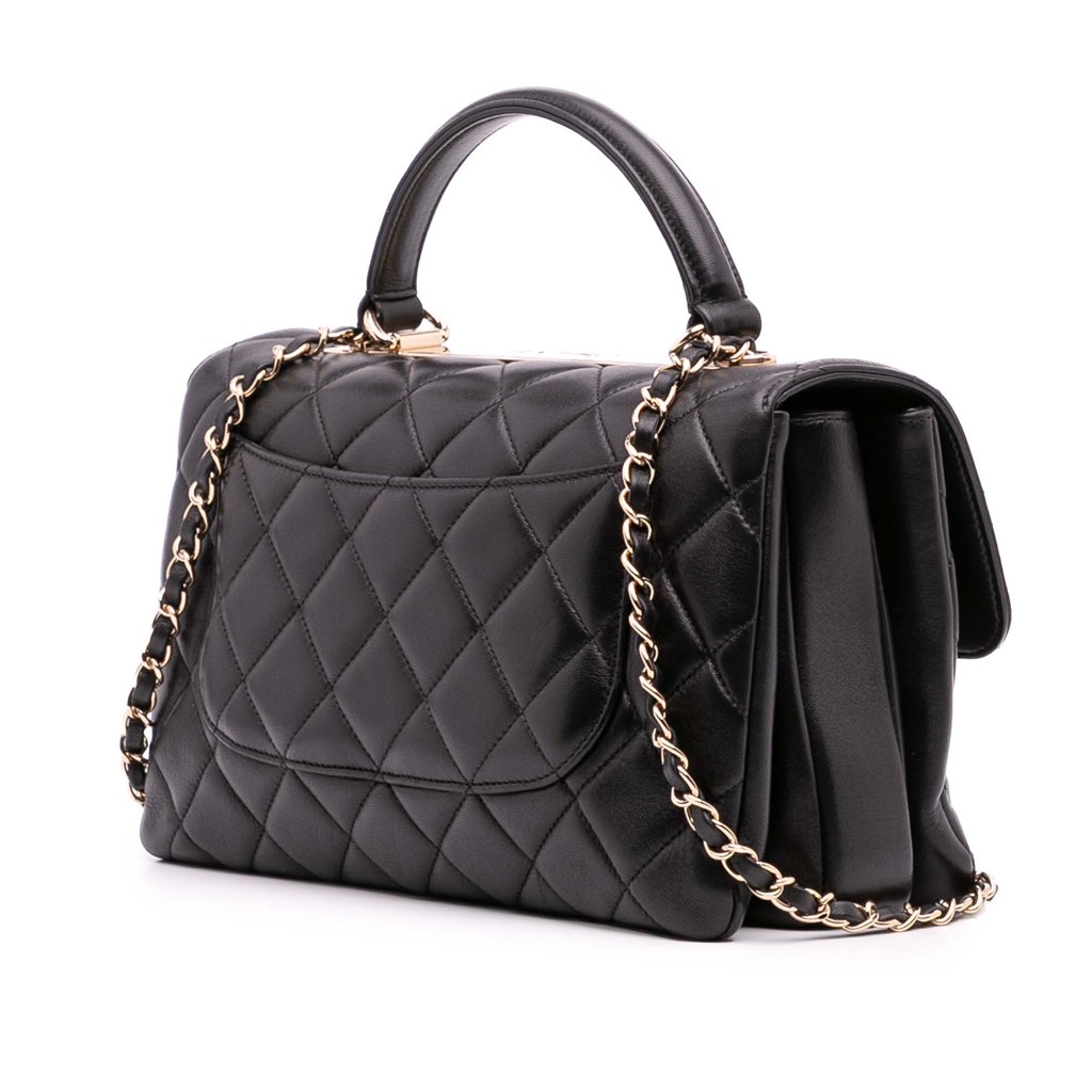Chanel Medium Lambskin Trendy CC Top Handle Bag - 3