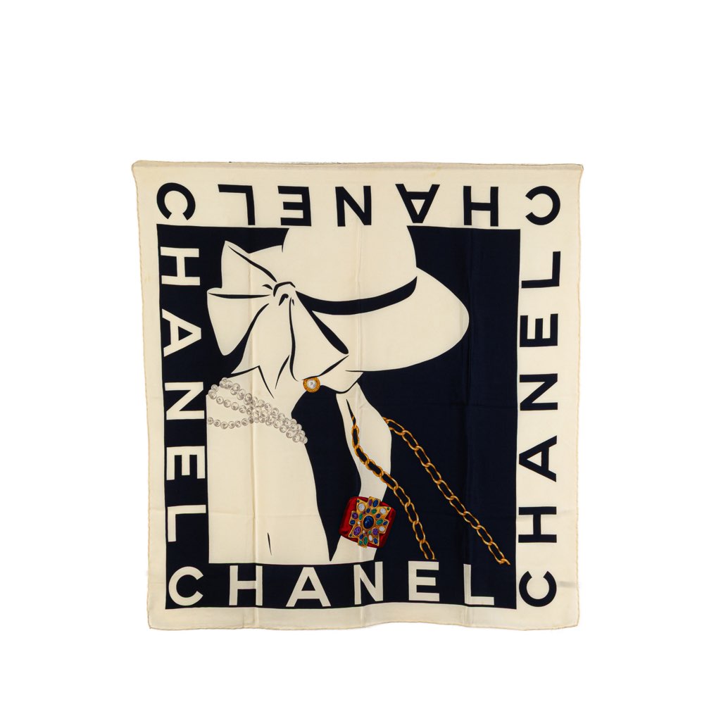 Chanel Mademoiselle Silk Scarf