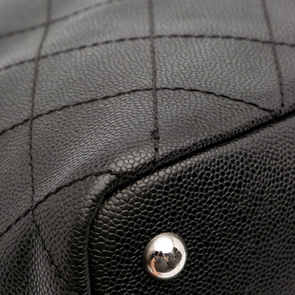 Chanel XL Quilted Caviar Shopping Fever Tote - Image 14