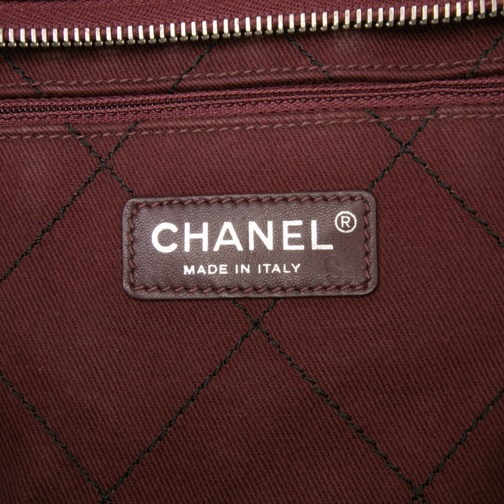 Chanel XL Quilted Caviar Shopping Fever Tote - Side view